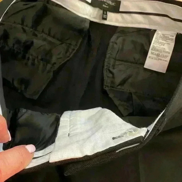 Banana Republic Womens Sloane Fit Black Pants size 2 - Picture 3 of 12